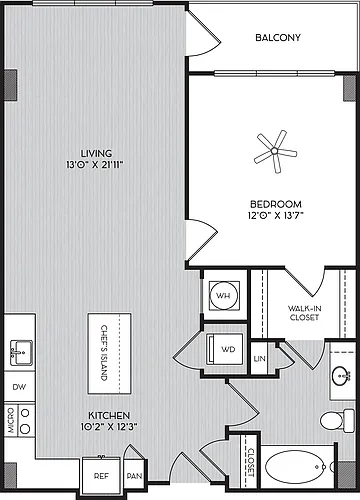 Floor plan A-1E