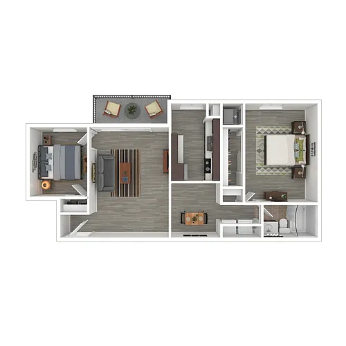 Floor plan 2Ax1 T1