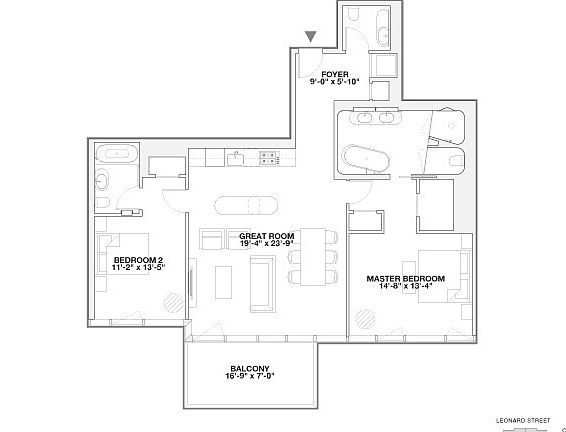 2nd image of 56 Leonard St #42B