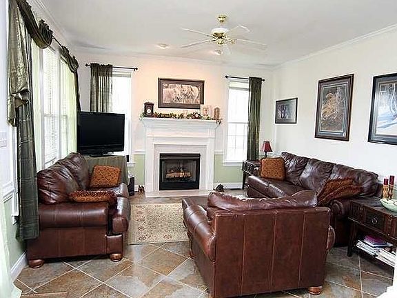 Family Room with new Slate floors