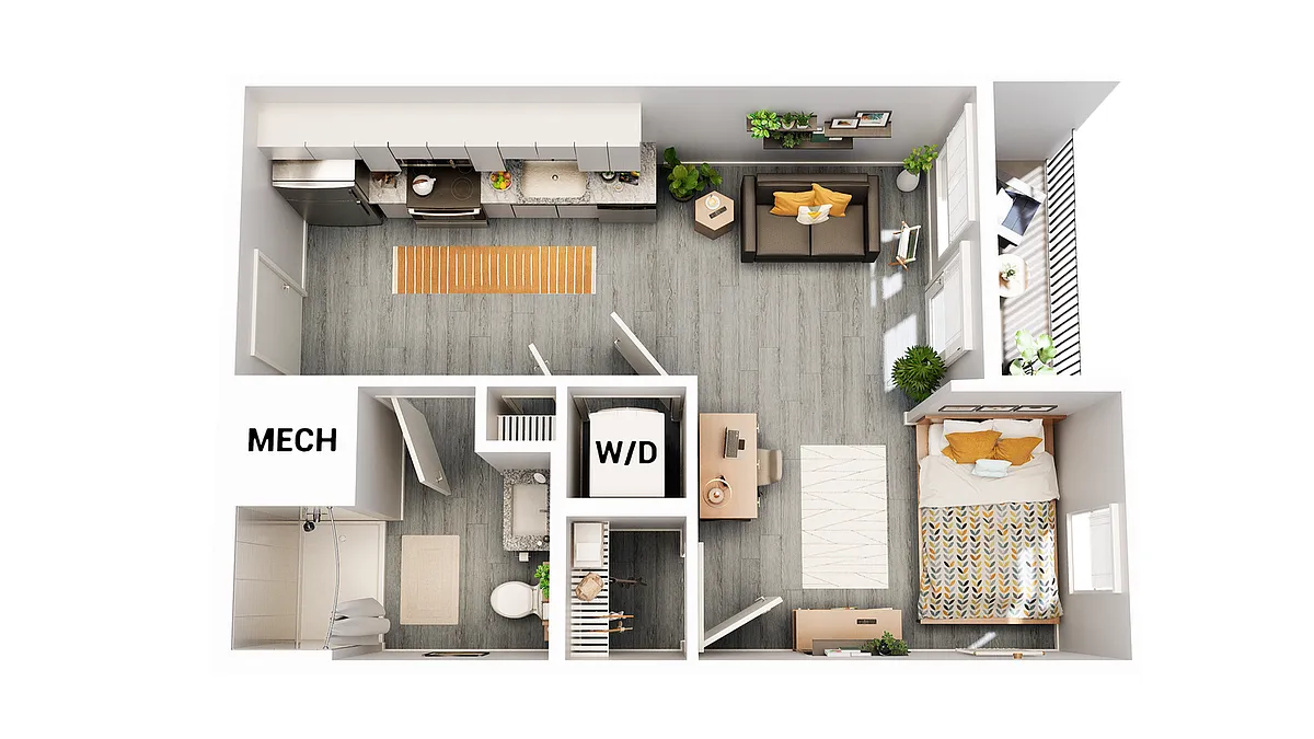 Floor plan 0x1S1
