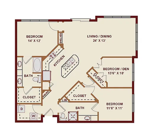 Floor plan C1 Premium Upgrade