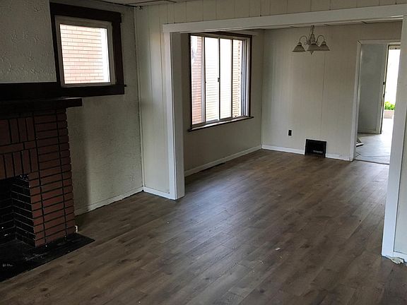 Open living room and dining room