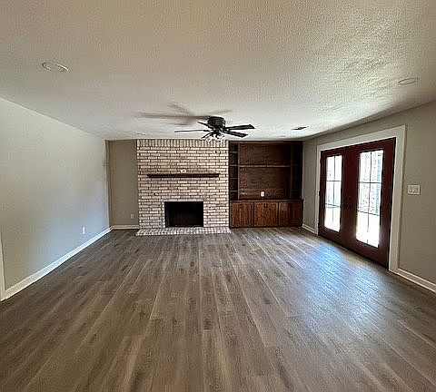 Living room w/ French Doors