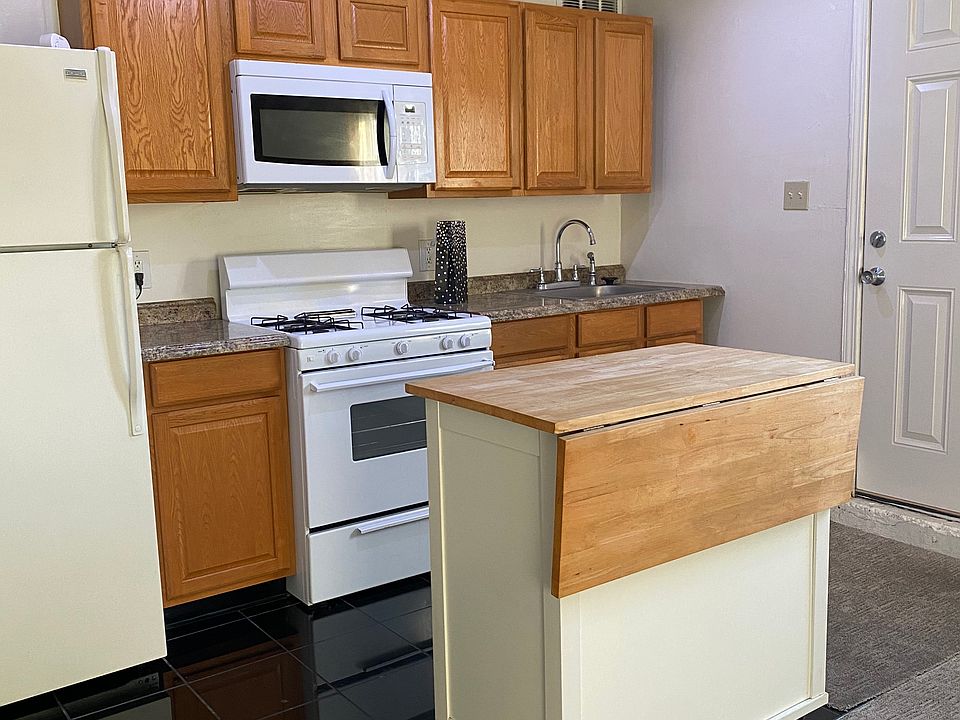 Kitchen area with cutting block optional