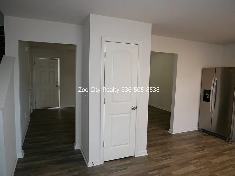 Pantry and doors into living room