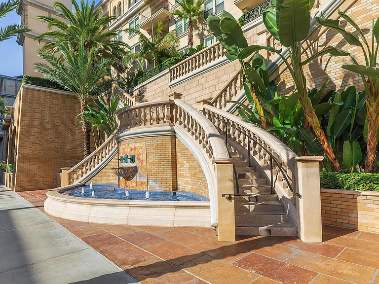 Exterior Fountain and Staircase