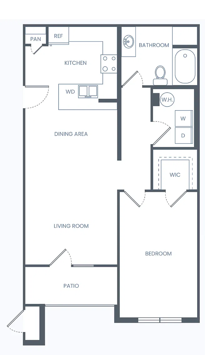 Floor plan One Bedroom