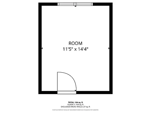 Floor plan Single Room common bath