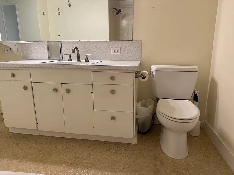spacious bathroom