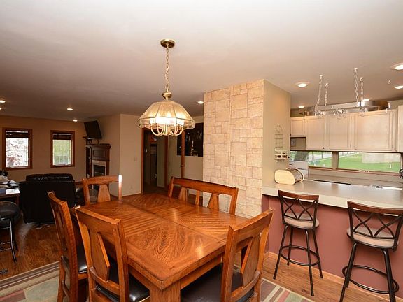 Dining room and kitchen view
