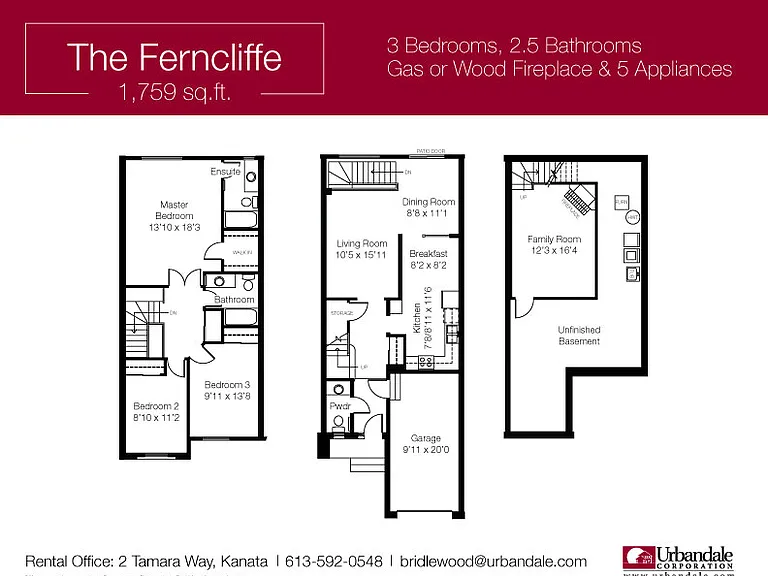 3 Bedroom, 2.5 Bath Townhome in Bridlewood. Includes 5 appliances and attached garage