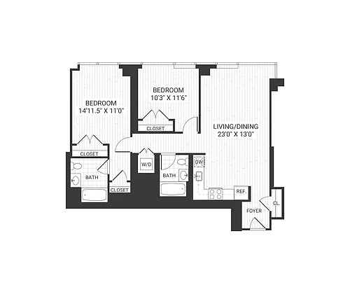 Floor plan B475N B1