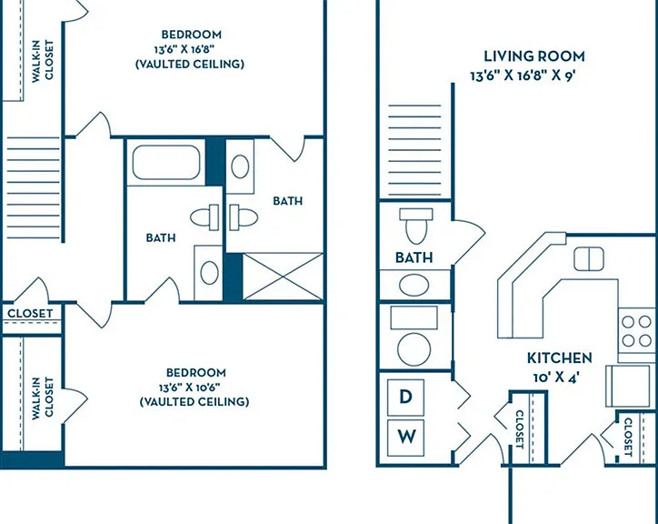 2 Bedroom | 2.5 Bath | 1120 SF | Attached Garage 2 Bedroom | 2.5 Bath | 1120 SF | Attached Garage