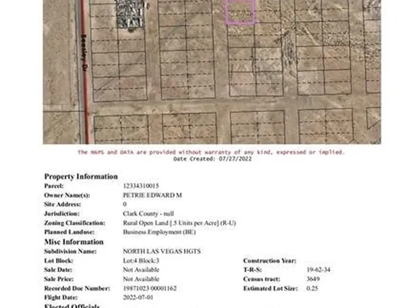 None Vacant Land, North Las Vegas, NV 89030