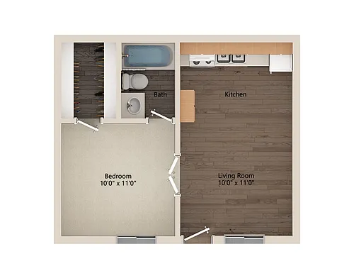 Floor plan One Bedroom