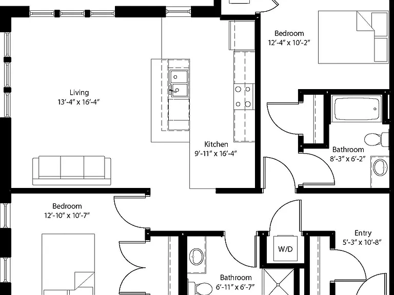 Floor plan may vary by unit.