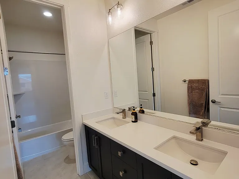 second floor hallway bathroom