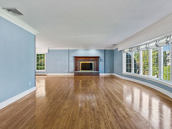Living room with fireplace
