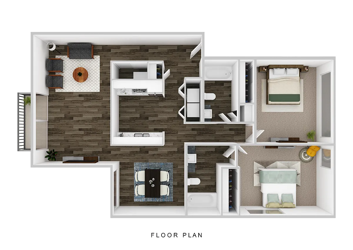 Floor plan 2 Bedroom