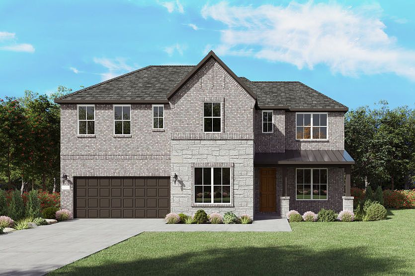 The Oglesby, a two-story new home design shown with home exterior FC 201