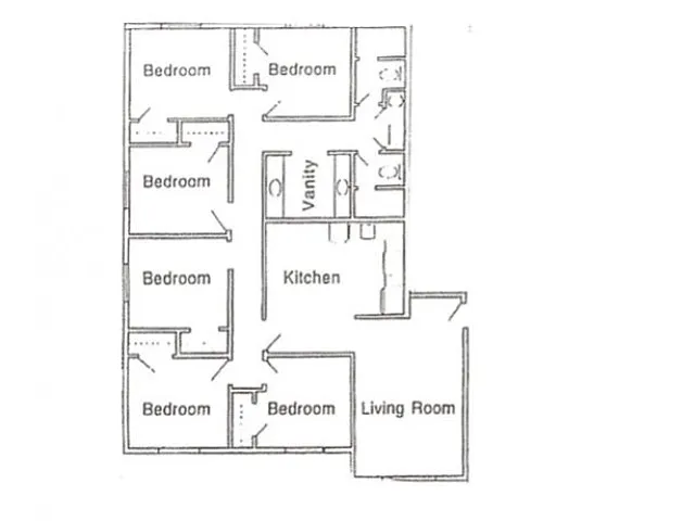 Floor plan 6x2 Womens