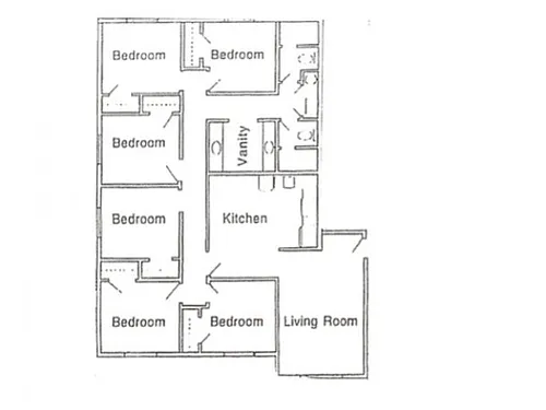 Floor plan 6x2 Womens