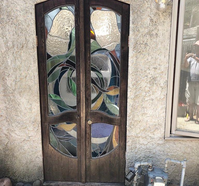 Stained glass front door