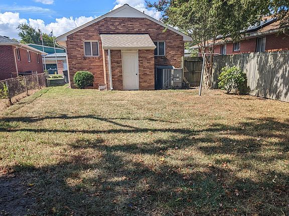 Large, fully fenced backyard. Nice size attached storage shed.