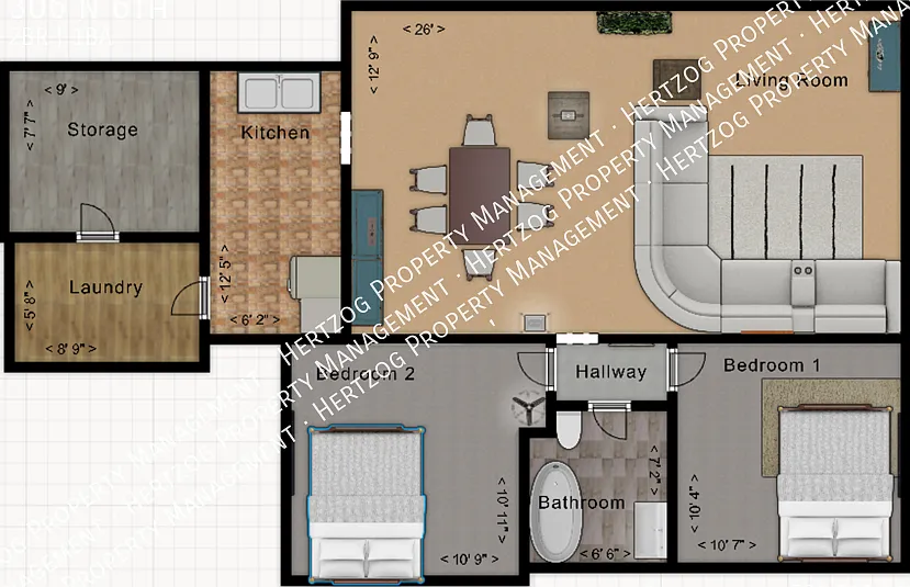 Virtual Tour available now! 2 Bedroom 1 Bath / Close to the High School — Photo 3