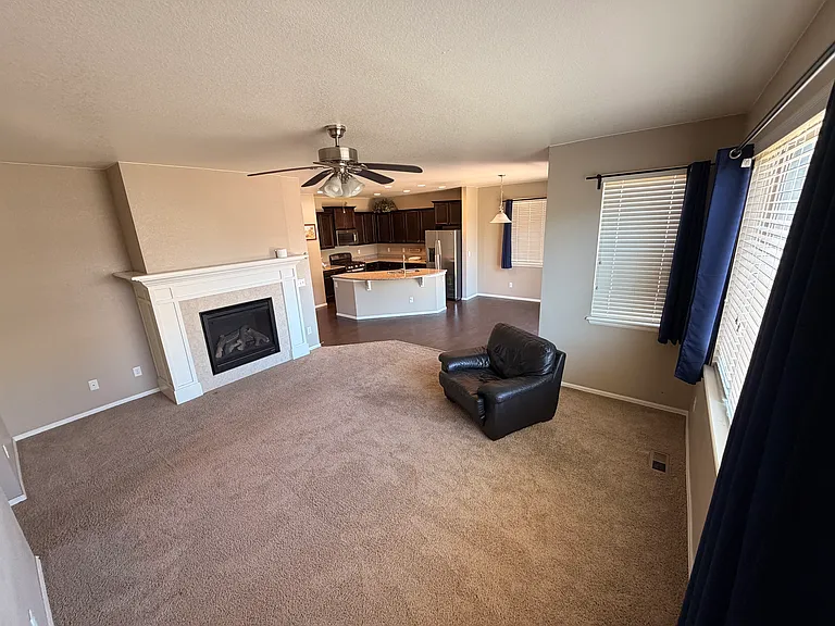 Large living Area with fireplace