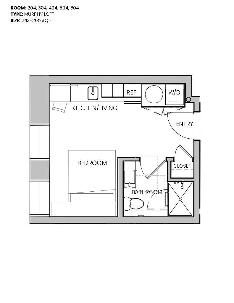Floor plan X04 Murphy Loft