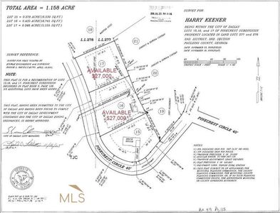 LOT 16 Pinecrest Cir, Dallas, GA, 30132