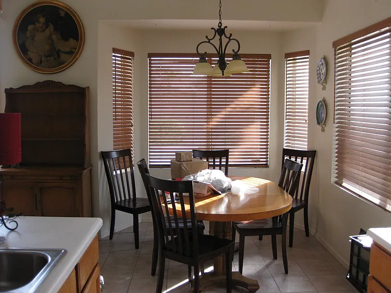 breakfast nook...room for formal dining in the living room