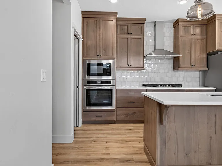 Kitchen with walk in pantry