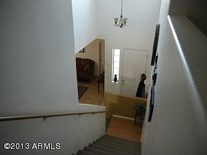 View of entry from upstairs