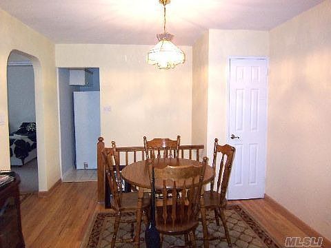 Dining room with hardwood floors
