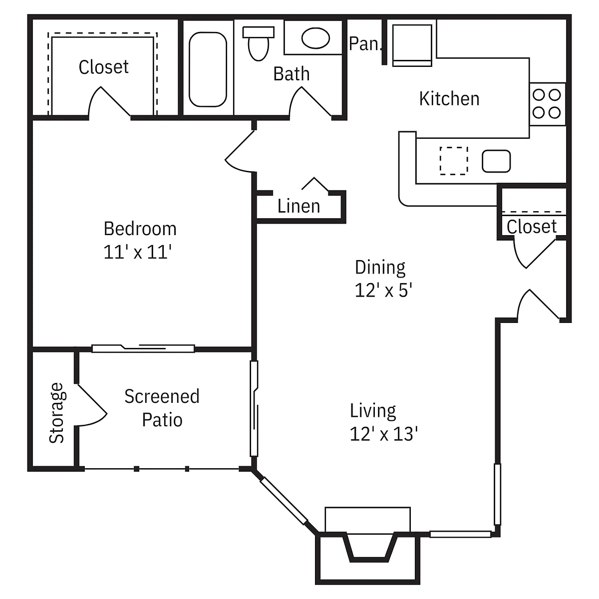 Floor plan 1x1 Gerber Daisy