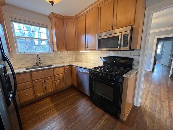 kitchen with gas range