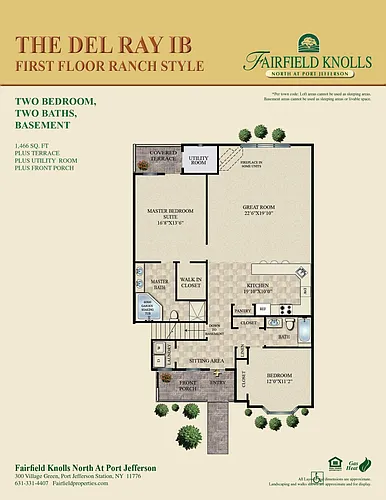 Floor plan Del Ray I With Basement