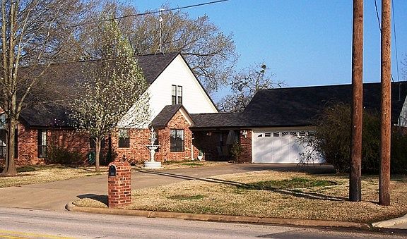 house in fall weather