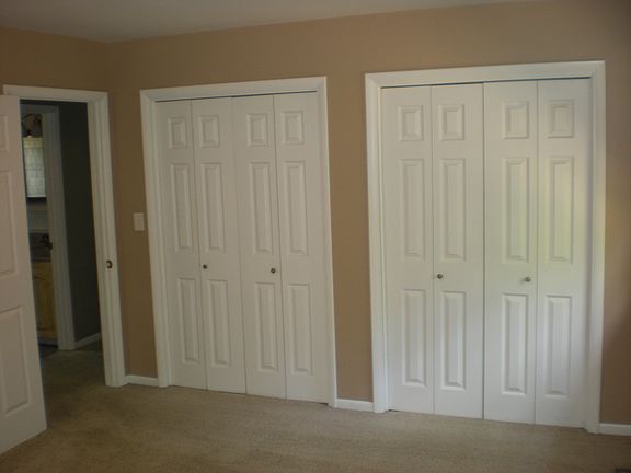 Master bdrm closets