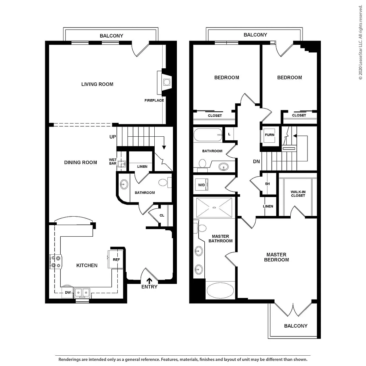 Floor plan 3x2.5THJ