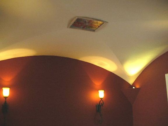 Arched Ceiling in Dining