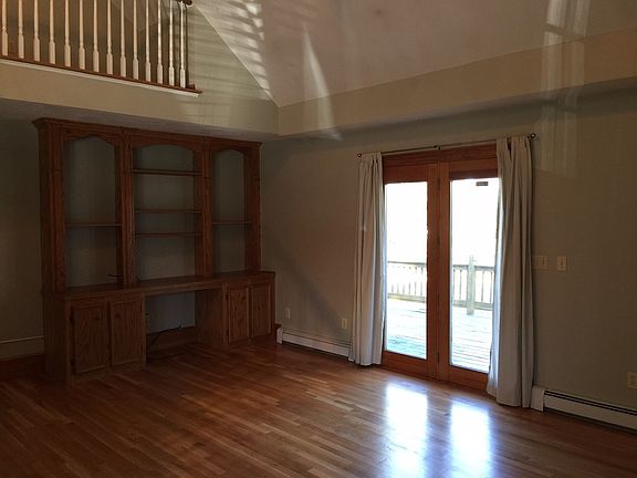 Living room with oak built ins