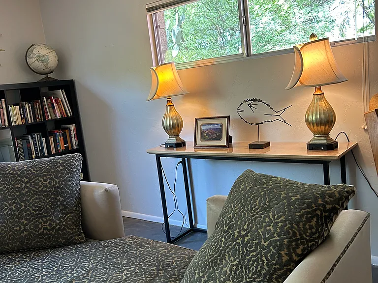 View of part of the living area.
