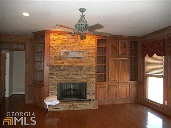 Family Room with custom built ins