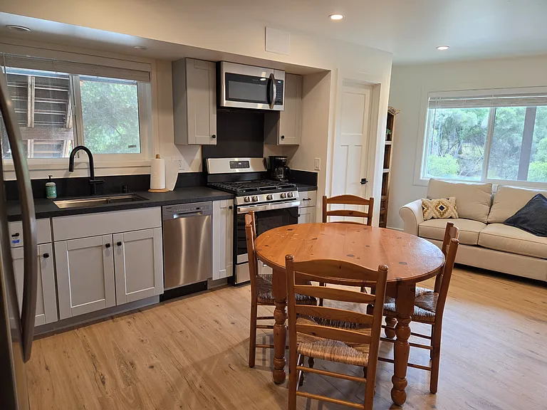 another angle of living room/kitchen/dining room