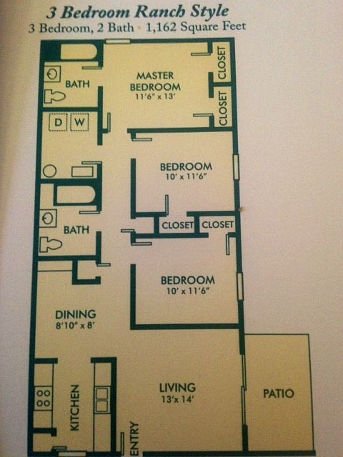 3 bedroom ranch
