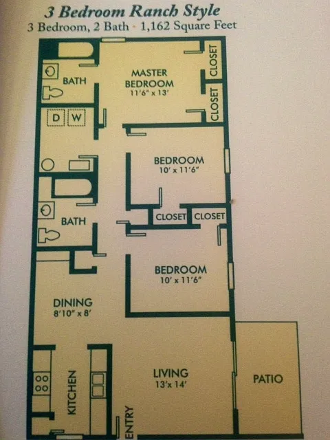 3 bedroom ranch